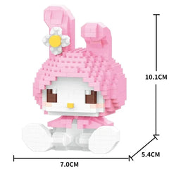 Hello Kitty Building Block Sanrio Anime Figure