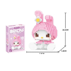 Hello Kitty Building Block Sanrio Anime Figure